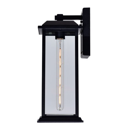 Cwi Lighting Blackbridge 1 Light Outdoor Black Wall Lantern 0409W8-1-101-A